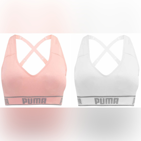 puma seamless sports bra sizing